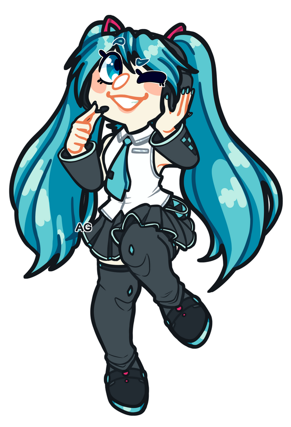 Hatsune Miku keychain